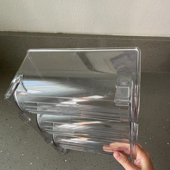 Clear Wine Racks for Refrigerator, Water Bottle Organizer, 3Bottles - Picture 3 of 5